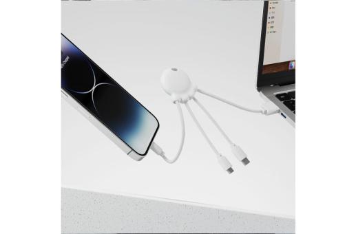 2087 | Xoopar Octopus Charging cable Weiß