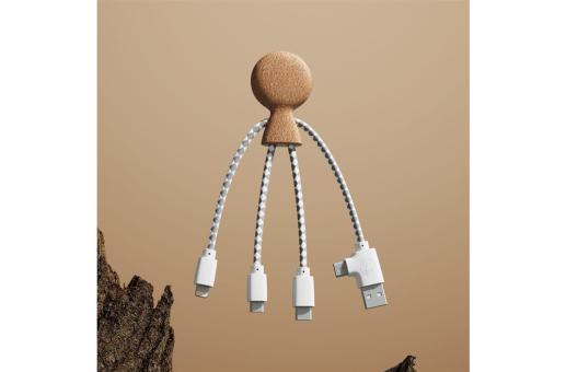 Xoopar Mr. Bio Cork Charging Cable Nature