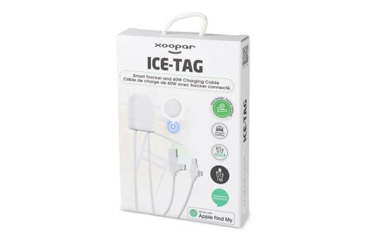 4034 - Xoopar Ice-Tag cable provided with Find My tracker White