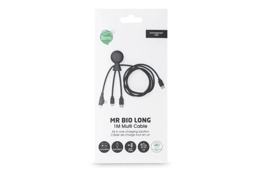 Xoopar Mr. Bio Long Multi Cable USB-C 1 Meter Black