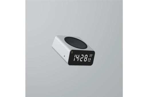 Xoopar Reddi Charge PD clock with wireless charger Light grey