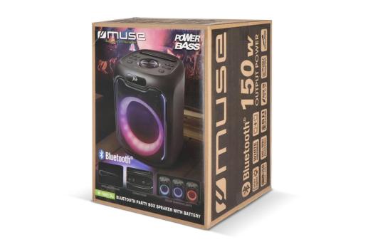 M-1803 | Muse Party Speaker with Microphone 150W Black