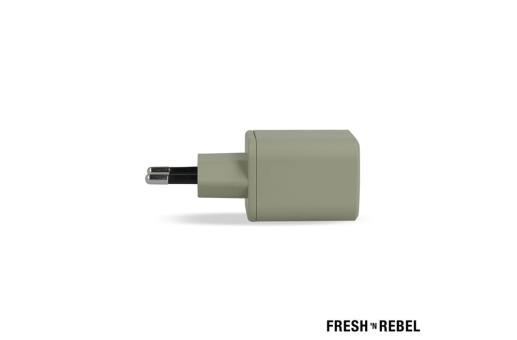 2WC30 I Fresh 'n Rebel Mini Charger USB-C + A PD // 30W Green