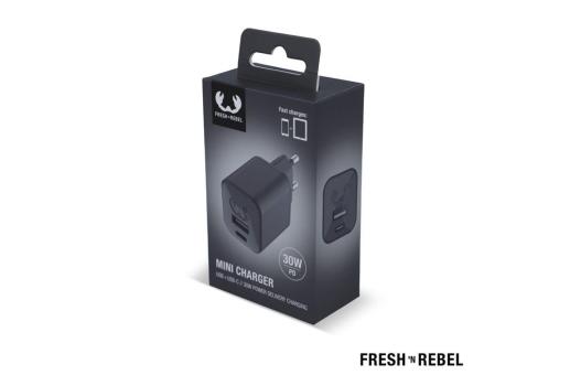 2WC30 I Fresh 'n Rebel Mini Charger USB-C + A PD // 30W Anthracite