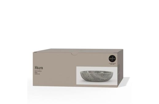 InSideOut Sagaform Sten Travertin-Marmor-Schale Beige