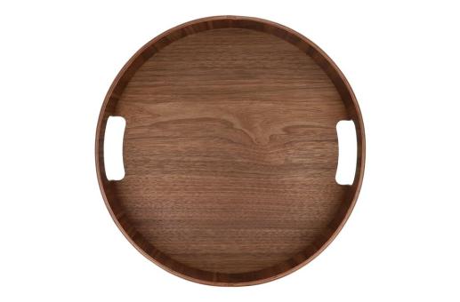 InSideOut Sagaform Hanna Rundes Tablett 35 cm Braun