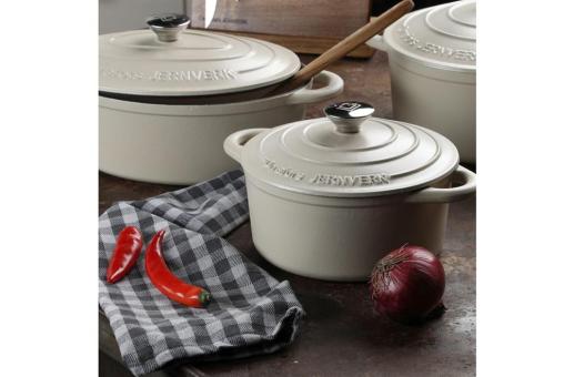 InSideOut Orrefors Jernverk Emaillierte Eisenpfanne 2.8L Creme