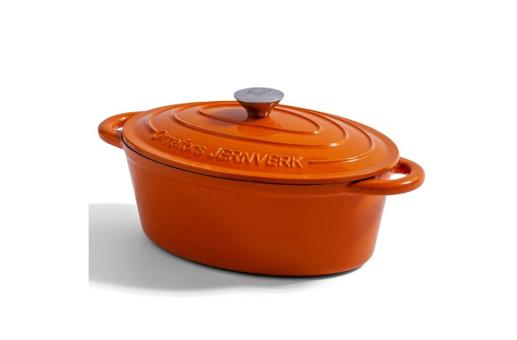 Orrefors Jernverk Enamelled Oval Iron Pan 3.5L 