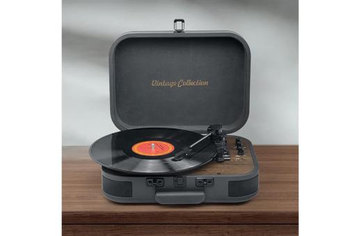 MT-207|Muse Vintage Turntable with BT-out Dark grey