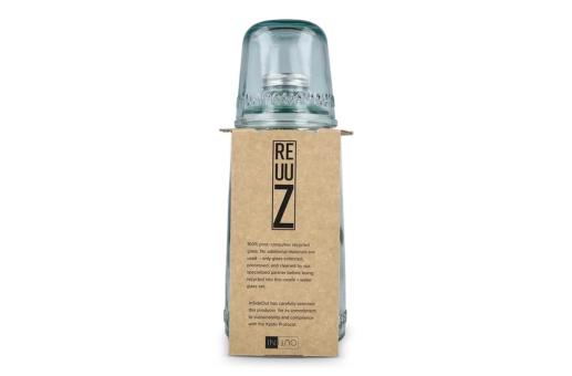 InSideOut Recycled Glass Drinkset ReuuZ 1L Transparent