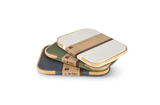 InSideOut folding basket with lid Sogne 40.5 x 33 x 42cm rPET Olive