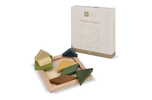 InSideOut Holz-Tangram think IQ puzzle Bunt