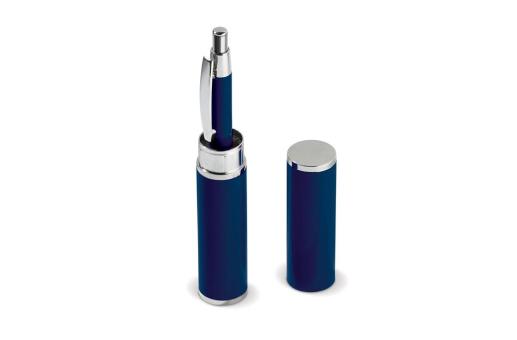 Aluminum ball pen in a tube Dark blue