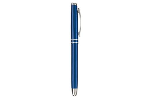 Pen set 2 stripes barrel metal Dark blue