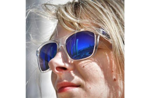 Sunglasses Bradley transparent UV400 Transparent blue