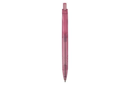 Kugelschreiber aus R-PET-Material Transparent rosa
