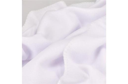Polarfleece-Decke OEKO-TEX® Sublimation 120 x 150 cm 190 g/m² Weiß
