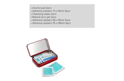 First Aid kit 20pc Atlas Red