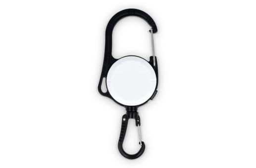 2-Way Carabiner Card Holder White