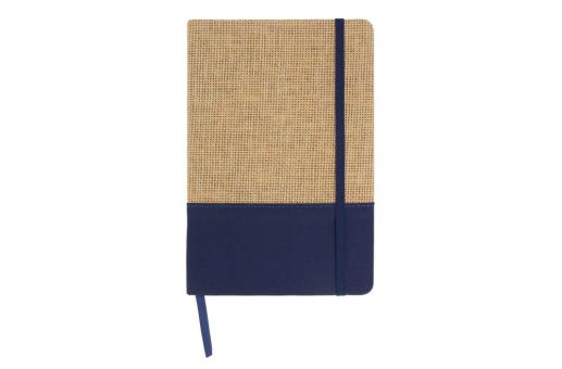 Notizbuch Jute R-PET Dunkelblau