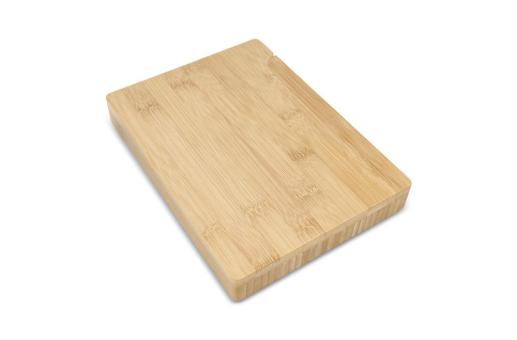 4er-Set für Käse und Wein aus Bambus Natur