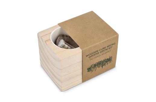 FSC Wooden Planter Set - Microgreens Nature
