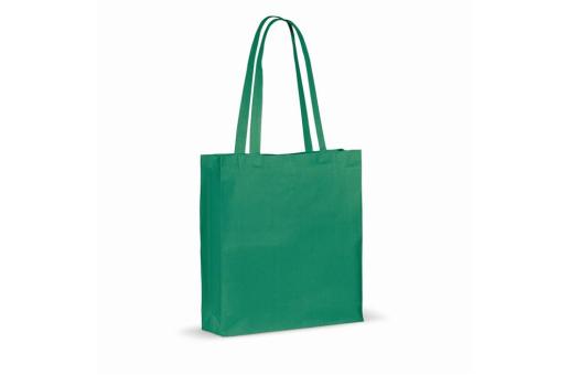 Recycled cotton bag with gusset 140g/m² 38x10x42cm 