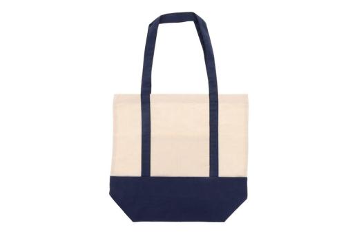 Einkaufstasche aus Baumwolle OEKO-TEX® 140g/m² 40x10x35cm Dunkelblau