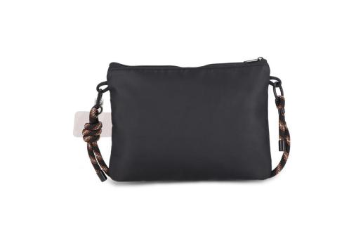 Crossbody Tasche mit Paracord-Gurt Schwarz