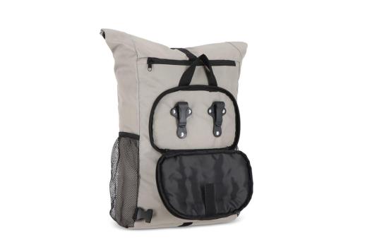 R-PET 600D Rolltop bicycle backpack 20L Convoy grey