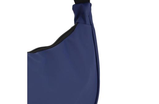 PU-coated R-PET 600D half moon sling bag 20L Dark blue