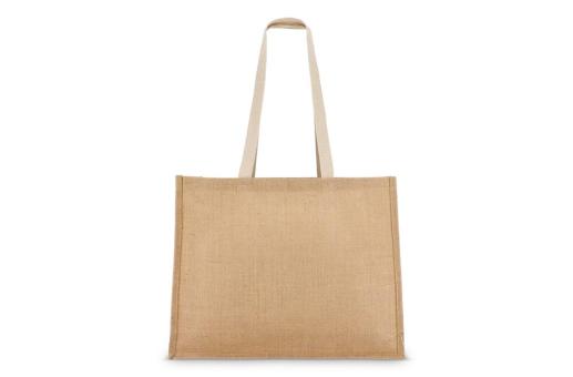 Jute Tragetasche OEKO-TEX® 45 x 12 x 35cm 320g/m² Ecru