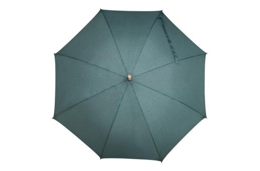 Stick umbrella 25” R-PET straight handle auto open Dark green