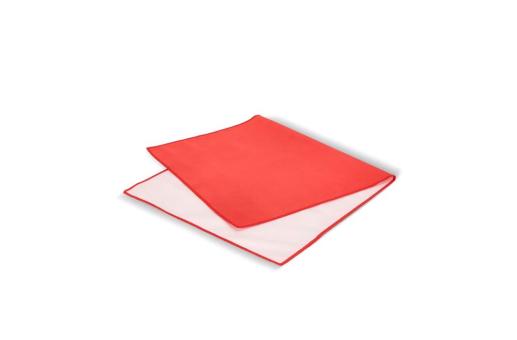 R-PET quick dry sports towel 40x80cm with pouch (200g/m²) sublimation Red