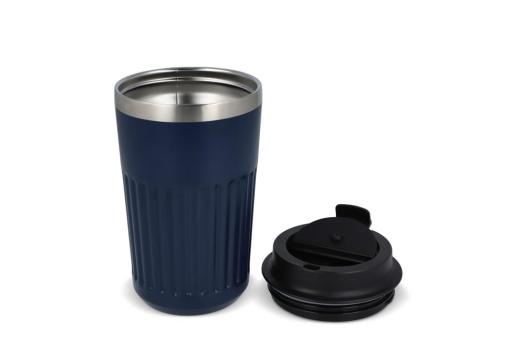 Recycled Stainless steel Thermo coffee to go 400ml Dark blue