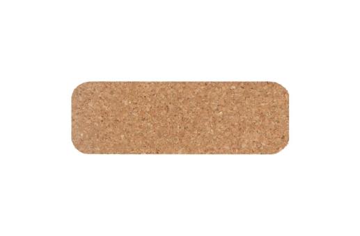 Namensschild Kork mit Magnet Natur
