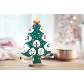 WOODTREE Wooden xmas tree decoration Green