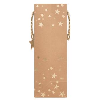 SPARKLE Gift paper bag with pattern Goldyellow