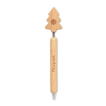 CHRISPEN Bamboo Christmas tree ball pen Timber