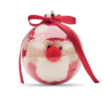 SNUG M Santa socks in bauble ornament Red