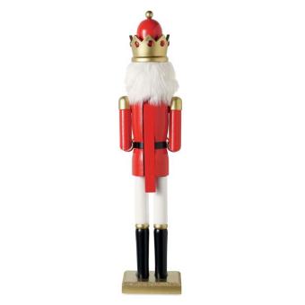 SUPER JOLY Large wooden nutcracker Red