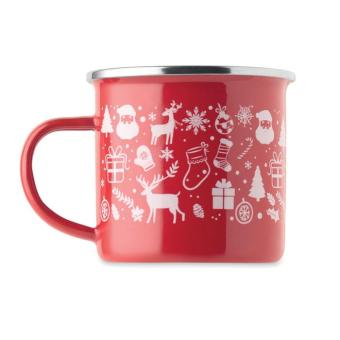 SEASOMEL Christmas enamel mug 300ml Red