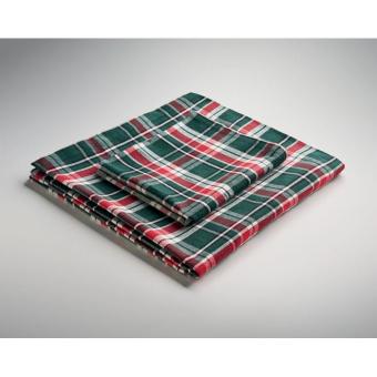 SANTABLE Chequer cotton tablecloth set Multicolor