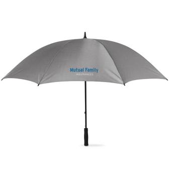 GRUSO Regenschirm mit Softgriff Grau