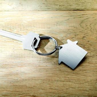 HEIM Metal key holder house Flat silver