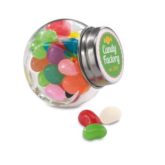 BEANDY Glass jar with jelly beans     KC7103 Multicolor