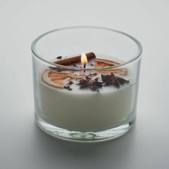 CITRUS Kerze im Glas 300 g Weiß