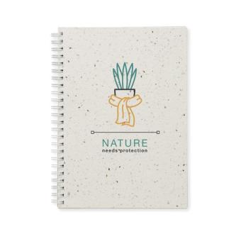 SEED RING A5 seed paper cover notebook White