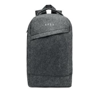 LLANA 13" Laptop Rucksack RPET-Filz Steingrau