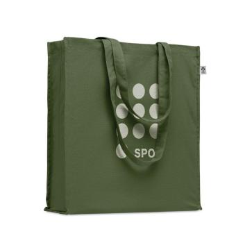 BENTE COLOUR Organic cotton shopping bag Green